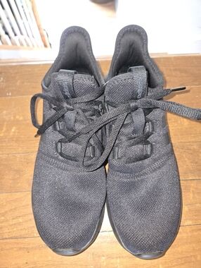 Adidas Women's Black Knit Slip-On Cloudfoam Pure 2.0 Sneakers Size 9 -- LIKE NEW